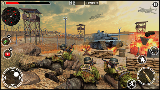 Call of World War WW2: Shooter Duty: Shooting Game - Gameplay image of android game