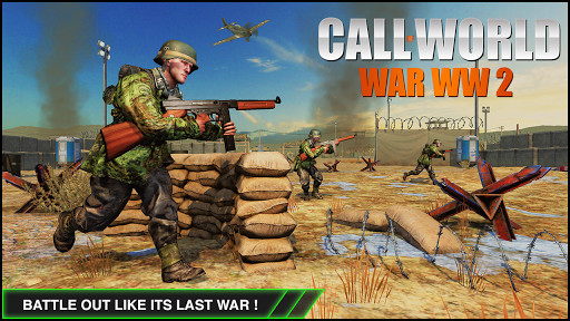 Call of World War WW2: Shooter Duty: Shooting Game - Gameplay image of android game