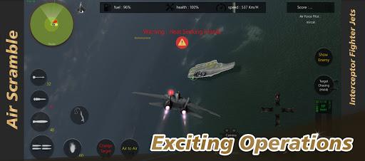 Air Scramble : Interceptor Fighter Jets - Gameplay image of android game