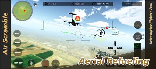 Air Scramble : Interceptor Fighter Jets - Gameplay image of android game