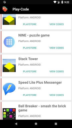 Play-Code - Promo Codes for PlayStore and AppStore - Image screenshot of android app
