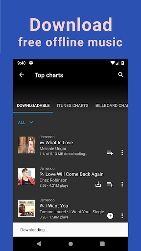 Unlimited MP3 Music Downloader - Image screenshot of android app