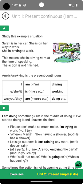 English Grammar in Use - Image screenshot of android app
