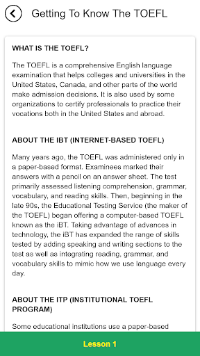 Essential Words for the TOEFL - Image screenshot of android app
