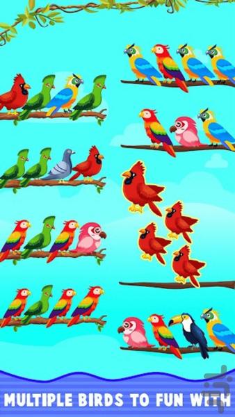 Bird Sort Relaxing Puzzle - عکس بازی موبایلی اندروید