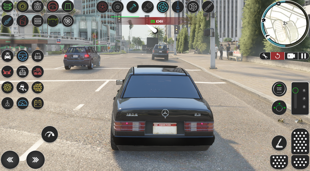 Mercedes ۱۹۰E: Crime City Ride - عکس بازی موبایلی اندروید