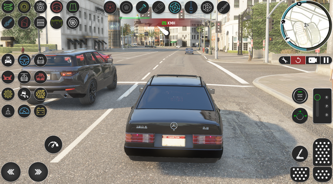 Mercedes ۱۹۰E: Crime City Ride - عکس بازی موبایلی اندروید