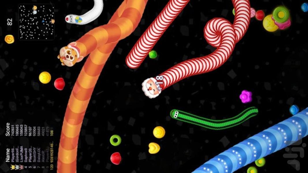 Fun Snake .io 2023 - Gameplay image of android game