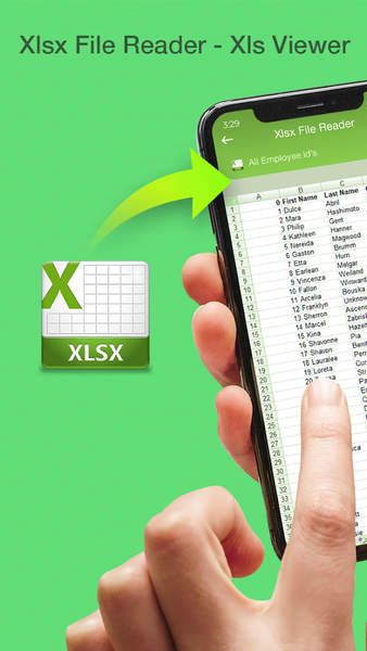 XLSX File Reader -Excel Viewer - عکس برنامه موبایلی اندروید