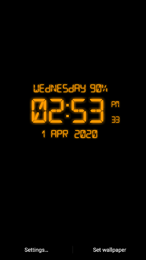 LED Digital Clock Live WP - عکس برنامه موبایلی اندروید