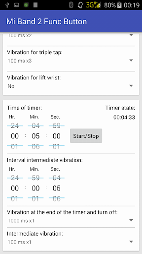 Func Button for Mi Band ۲ - عکس برنامه موبایلی اندروید