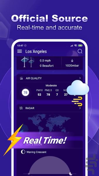 Weather - Radar 2023 - عکس برنامه موبایلی اندروید