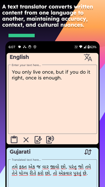 English Gujarati Translate - Image screenshot of android app
