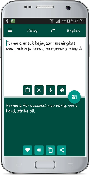 English Malay Translate - Image screenshot of android app