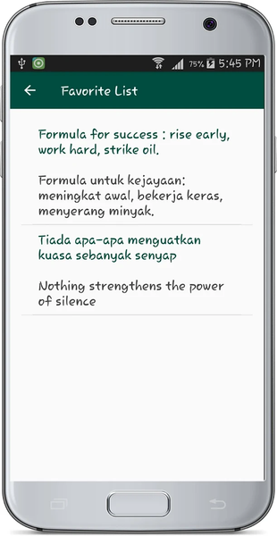 English Malay Translate - Image screenshot of android app