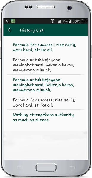 English Malay Translate - Image screenshot of android app
