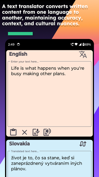 English Slovakia Translate - عکس برنامه موبایلی اندروید