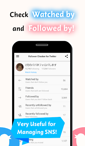Follower Checker for Twitter - Image screenshot of android app