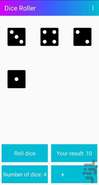 Dice Roller - Image screenshot of android app