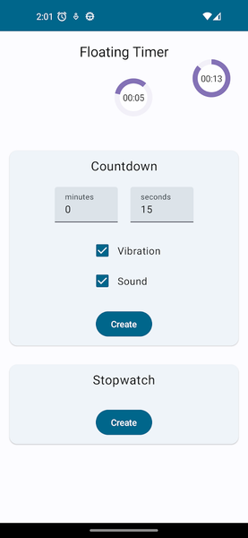 Floating Timer - Image screenshot of android app