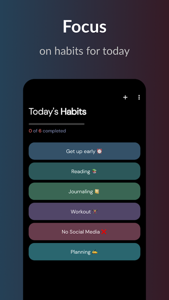 TheFor: Habit Tracker - Image screenshot of android app