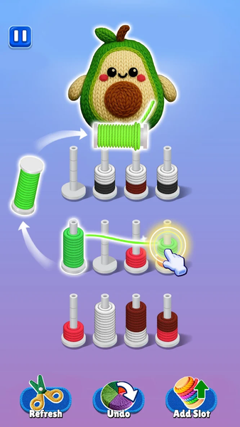 Yarn Away - Gameplay image of android game