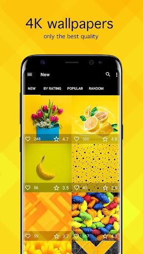 Yellow Wallpapers 4K - Image screenshot of android app