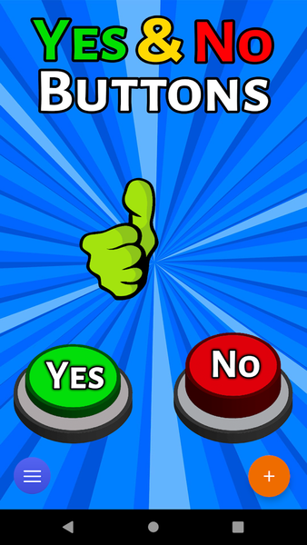 Yes & No Buttons Game Buzzer - Image screenshot of android app