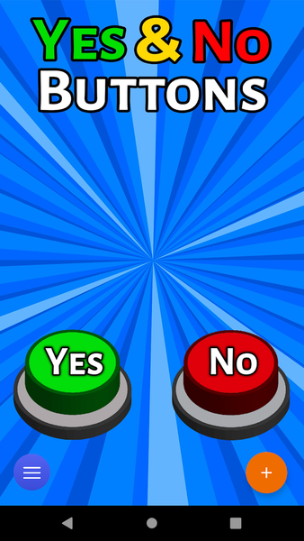 Yes & No Buttons Game Buzzer - Image screenshot of android app