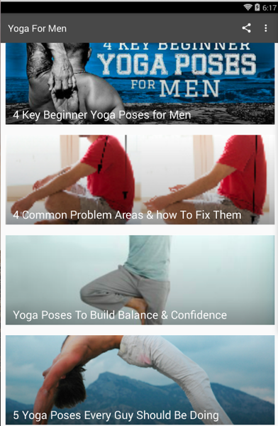 YOGA FOR MEN - Image screenshot of android app