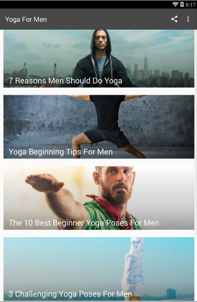 YOGA FOR MEN - Image screenshot of android app