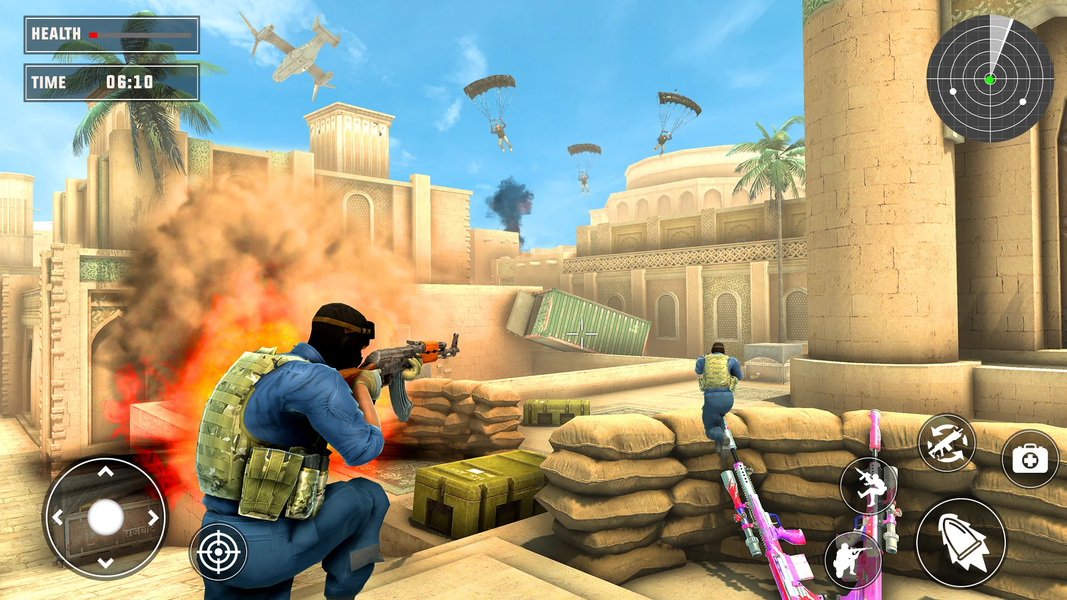 Critical Fire Strike Gun Games - Gameplay image of android game