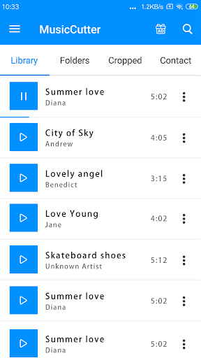 Ringtone Cutter&Ringtone Maker - عکس برنامه موبایلی اندروید