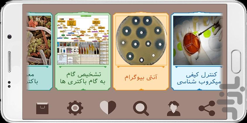 باکتری شناسی پزشکی - عکس برنامه موبایلی اندروید