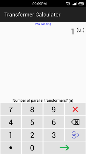 Transformer Calculator - Image screenshot of android app