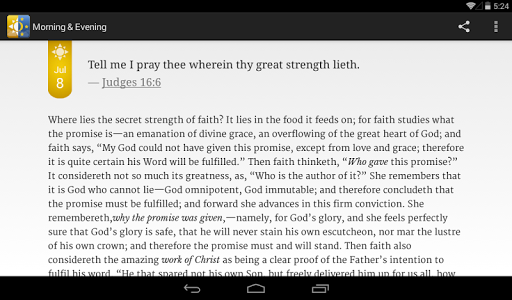 Morning & Evening Devotional - Image screenshot of android app