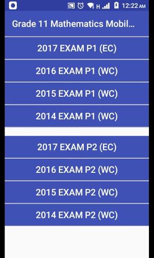 Grade 11 Mathematics - عکس برنامه موبایلی اندروید