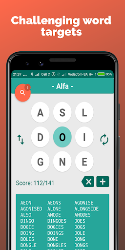 9 Letter Jumble - Anagram Games - Gameplay image of android game