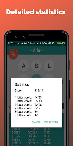 9 Letter Jumble - Anagram Games - Gameplay image of android game