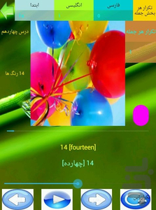 آموزش زبان با تلفظ فارسی و انگلیسی - عکس برنامه موبایلی اندروید