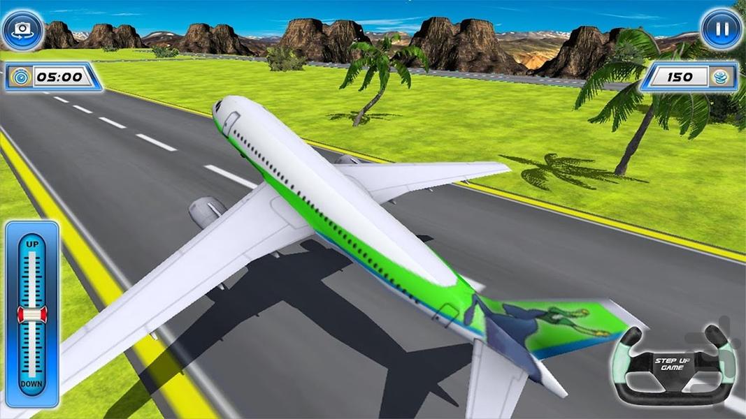 هواپیما بازی |  خلبان هواپیما - Gameplay image of android game