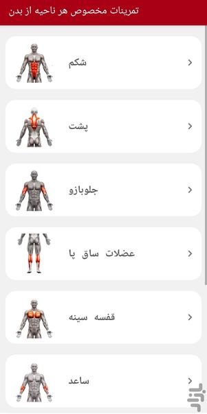 آموزش کامل بدنسازی (تصویری) - Image screenshot of android app