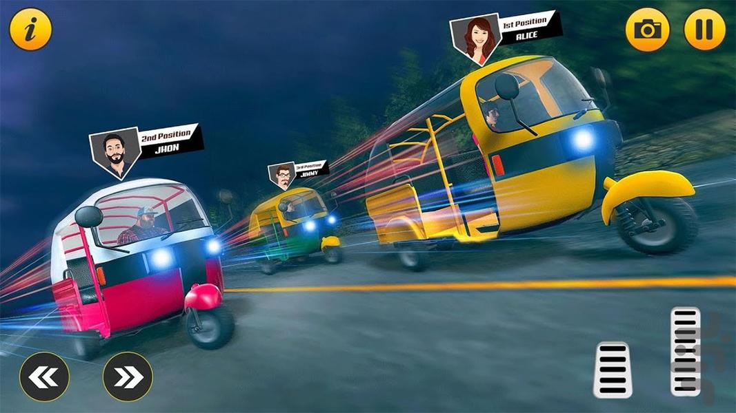 موتور بازی سه چرخ | موتورسواری - Gameplay image of android game