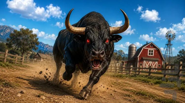 بازی گاو وحشی - Gameplay image of android game
