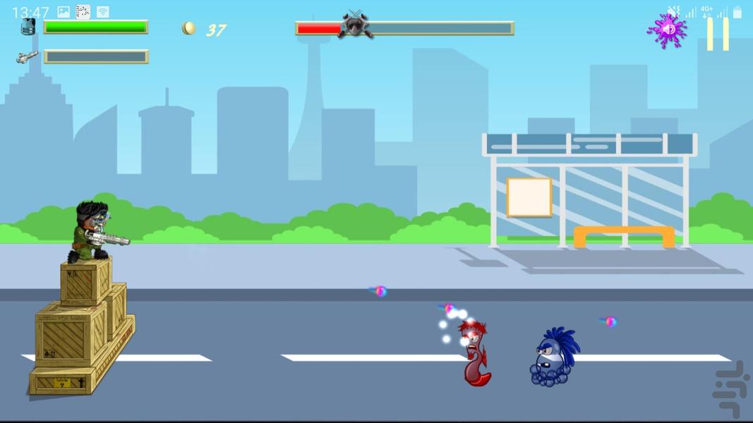 بازی پینتبال - Gameplay image of android game