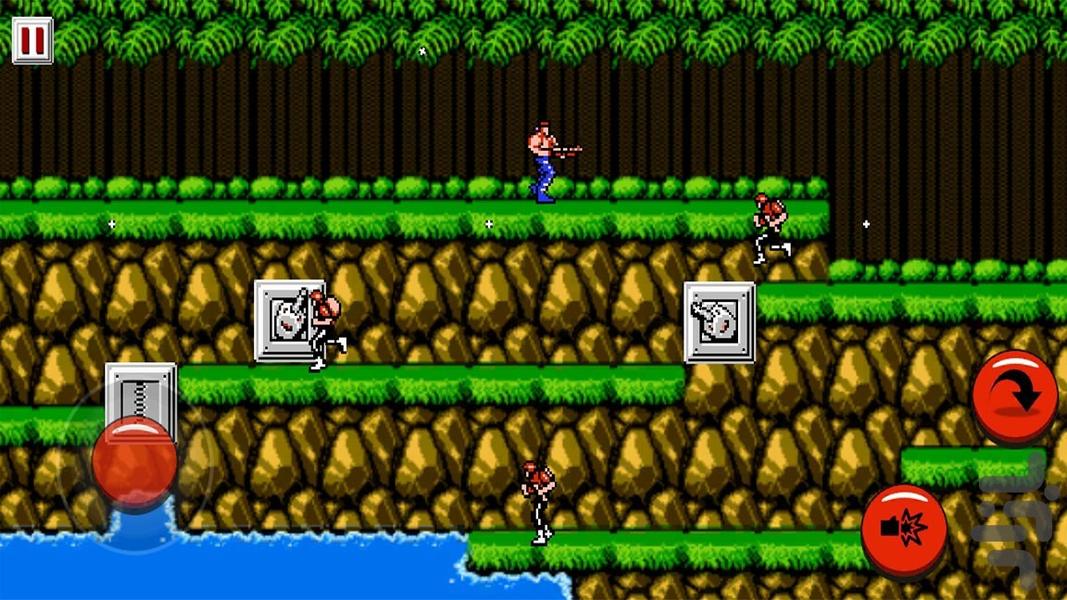 بازی رامبو آتاری - Gameplay image of android game