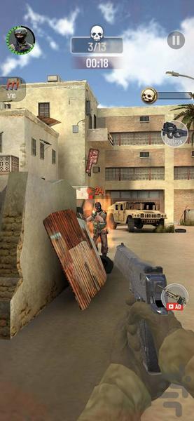 بازی تفنگی جنگی - Gameplay image of android game