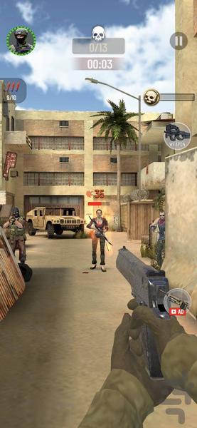 بازی تفنگی جنگی - Gameplay image of android game