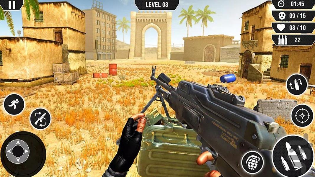 بازی تیر اندازی | بازی تفنگی - Gameplay image of android game