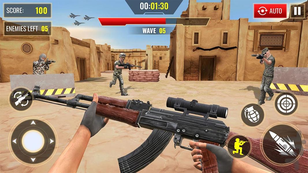 بازی تیر اندازی | بازی تفنگی - Gameplay image of android game